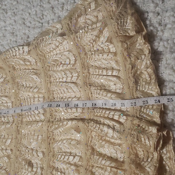 Joseph Ribkoff women's vintage sequin gold skirt size 8 - Picture 3 of 7